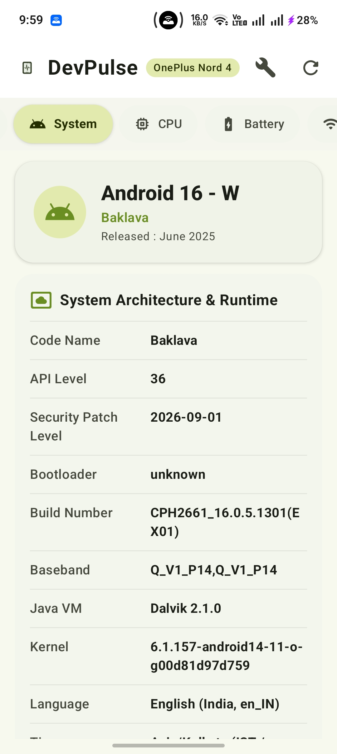System Screen